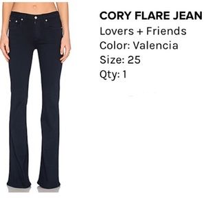 Lovers + Friends Cory Flare Jean